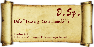 Délczeg Szilamér névjegykártya